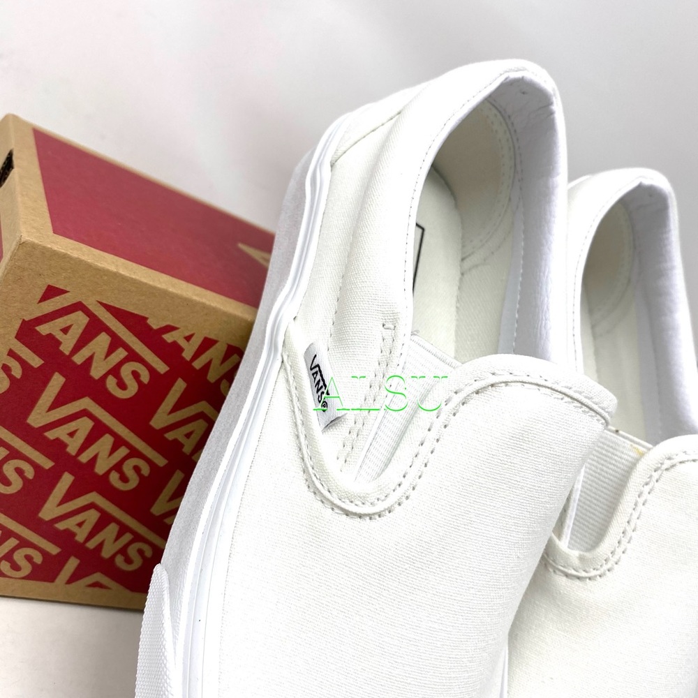 VANS Classic Slip On Canvas True White Casual Shoes Men’s Size VN000EYEW00 - Picture 7 of 9